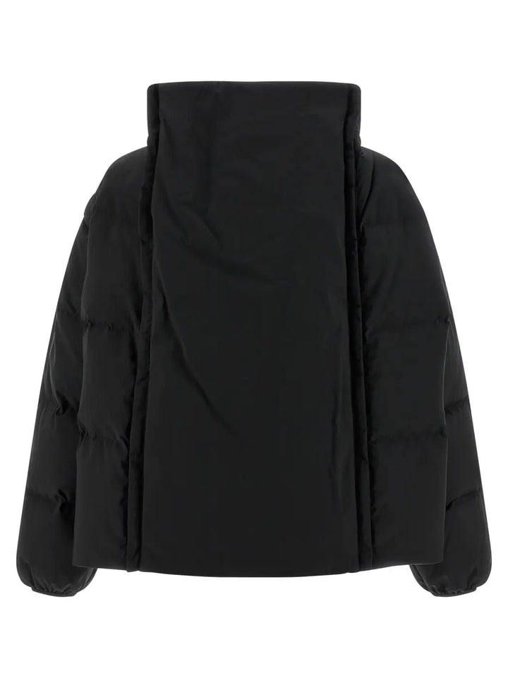 Mm6 Maison Margiela Black Polyester Full-length Jacket