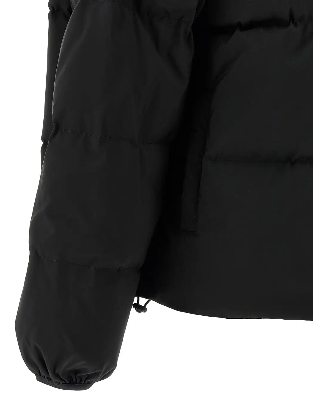 Mm6 Maison Margiela Black Polyester Full-length Jacket