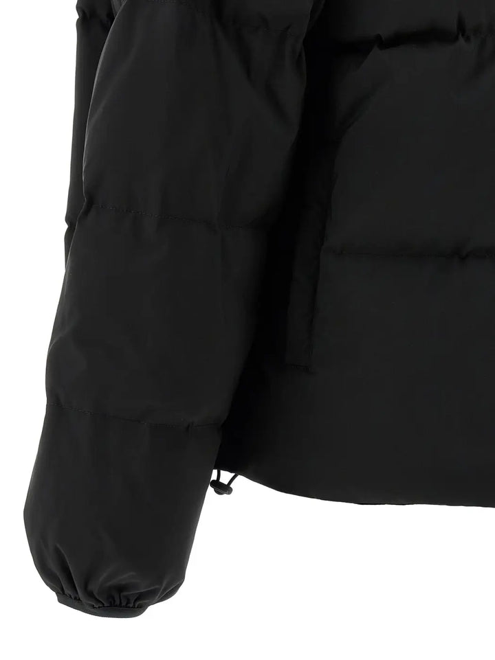 Mm6 Maison Margiela Black Polyester Full-length Jacket