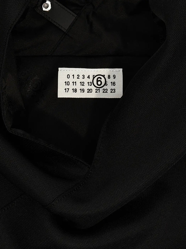 Mm6 Maison Margiela Black Polyester Shoulder Bag