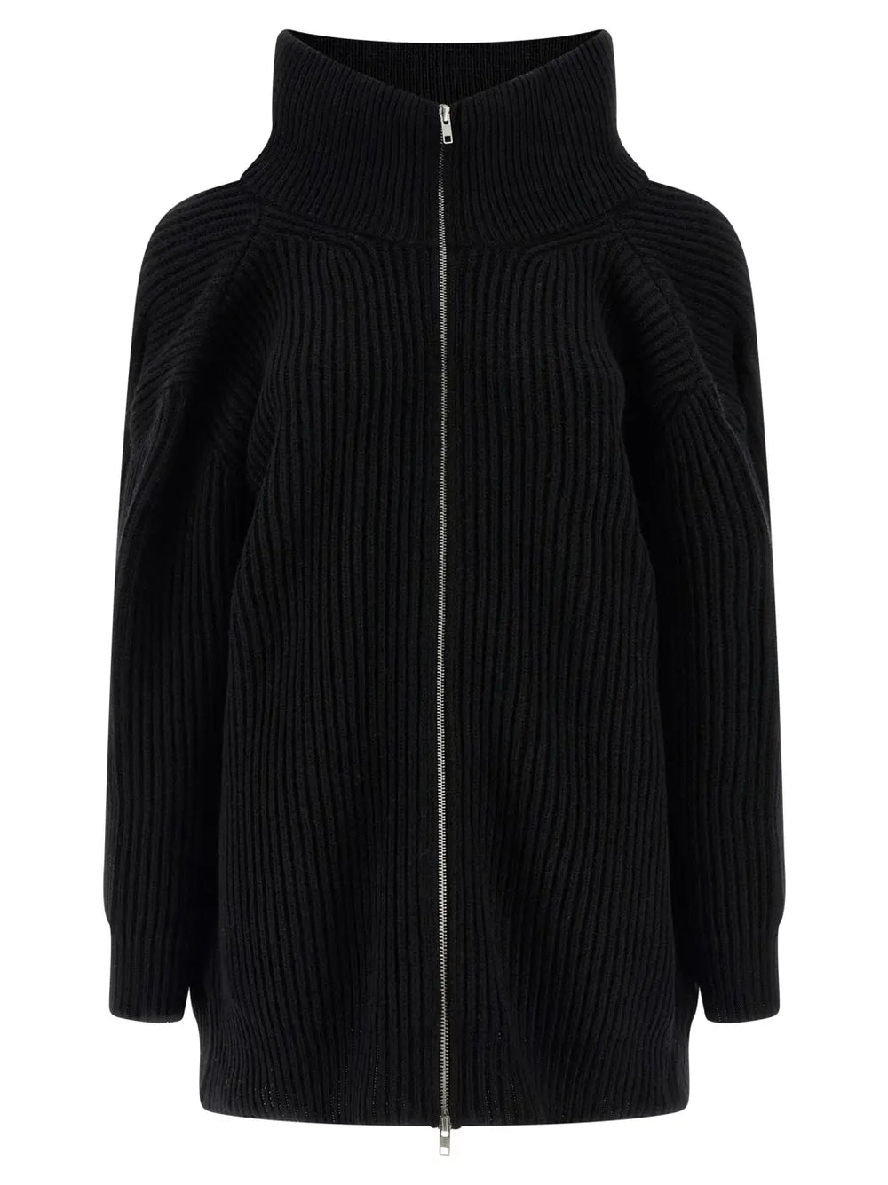 Mm6 Maison Margiela Black Wool Short Dress