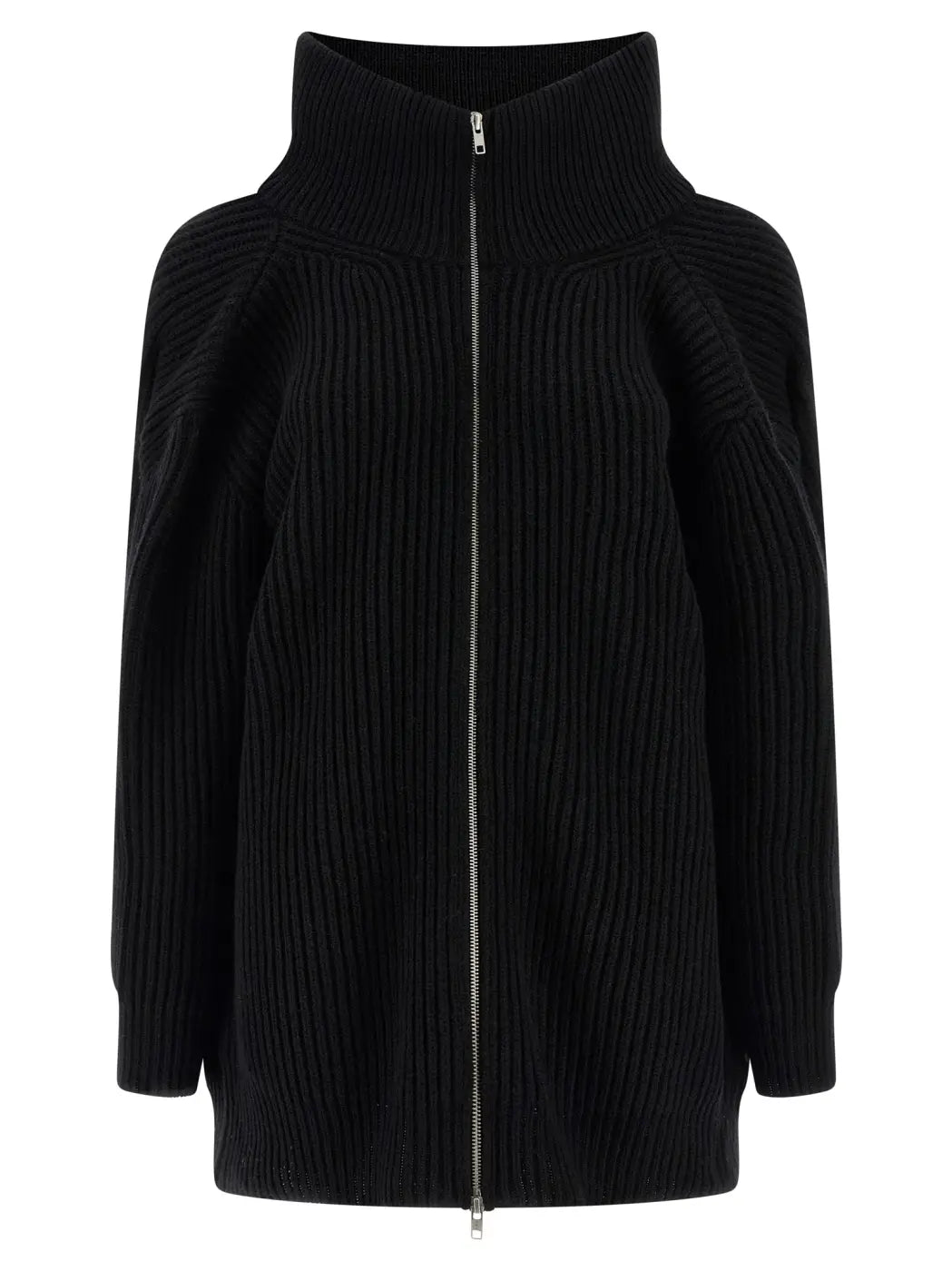 Mm6 Maison Margiela Black Wool Short Dress
