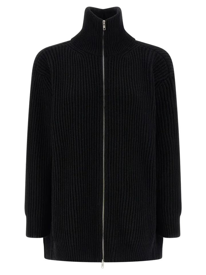 Mm6 Maison Margiela Black Wool Short Dress