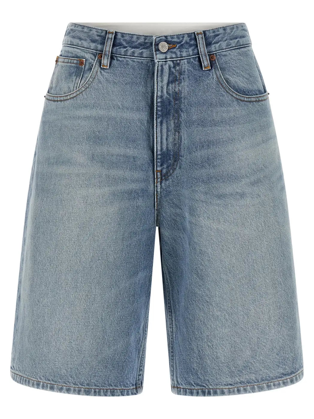 Mm6 Maison Margiela Blue Cotton Bermuda Shorts