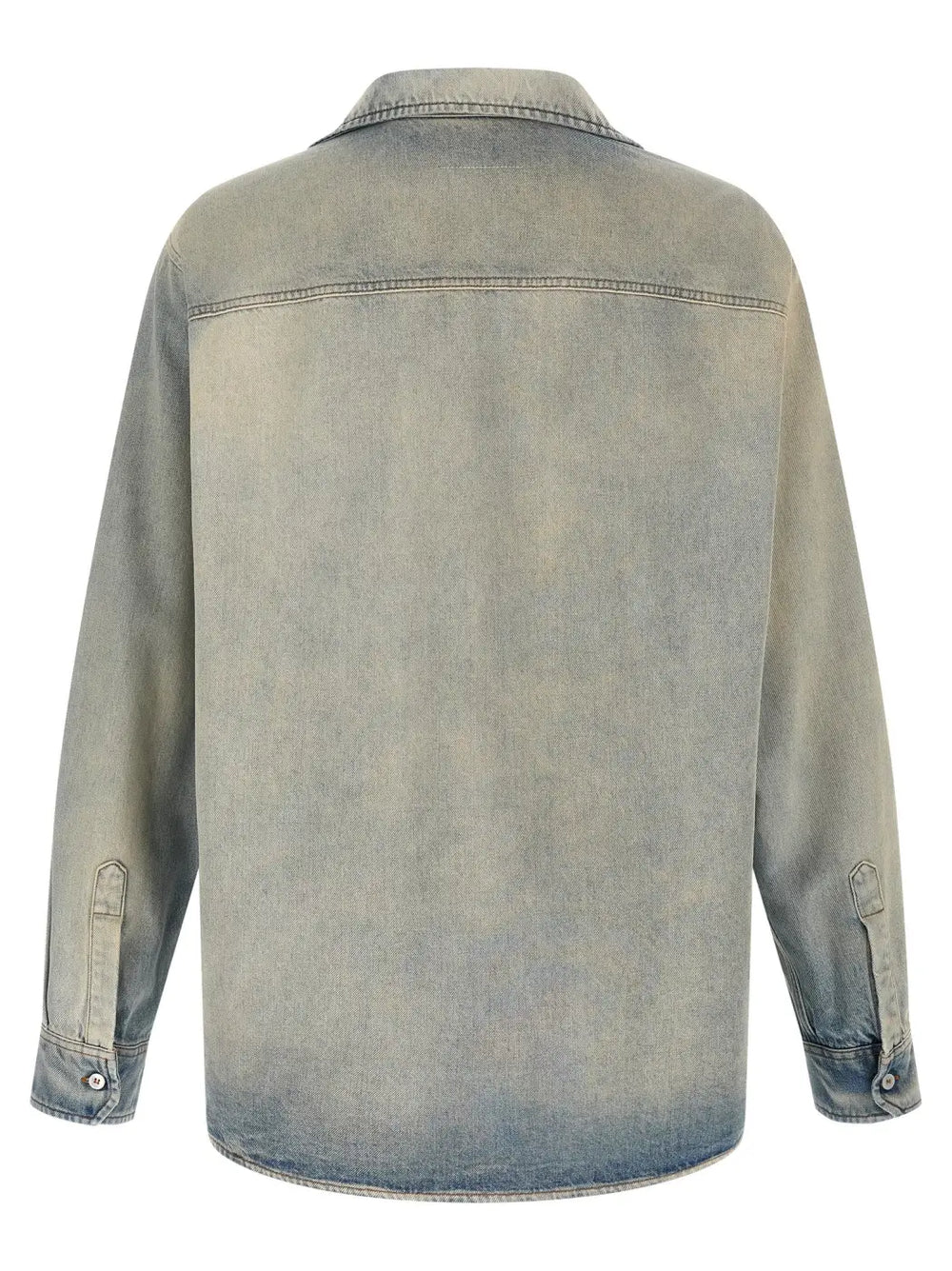 Mm6 Maison Margiela Blue Cotton Blouse