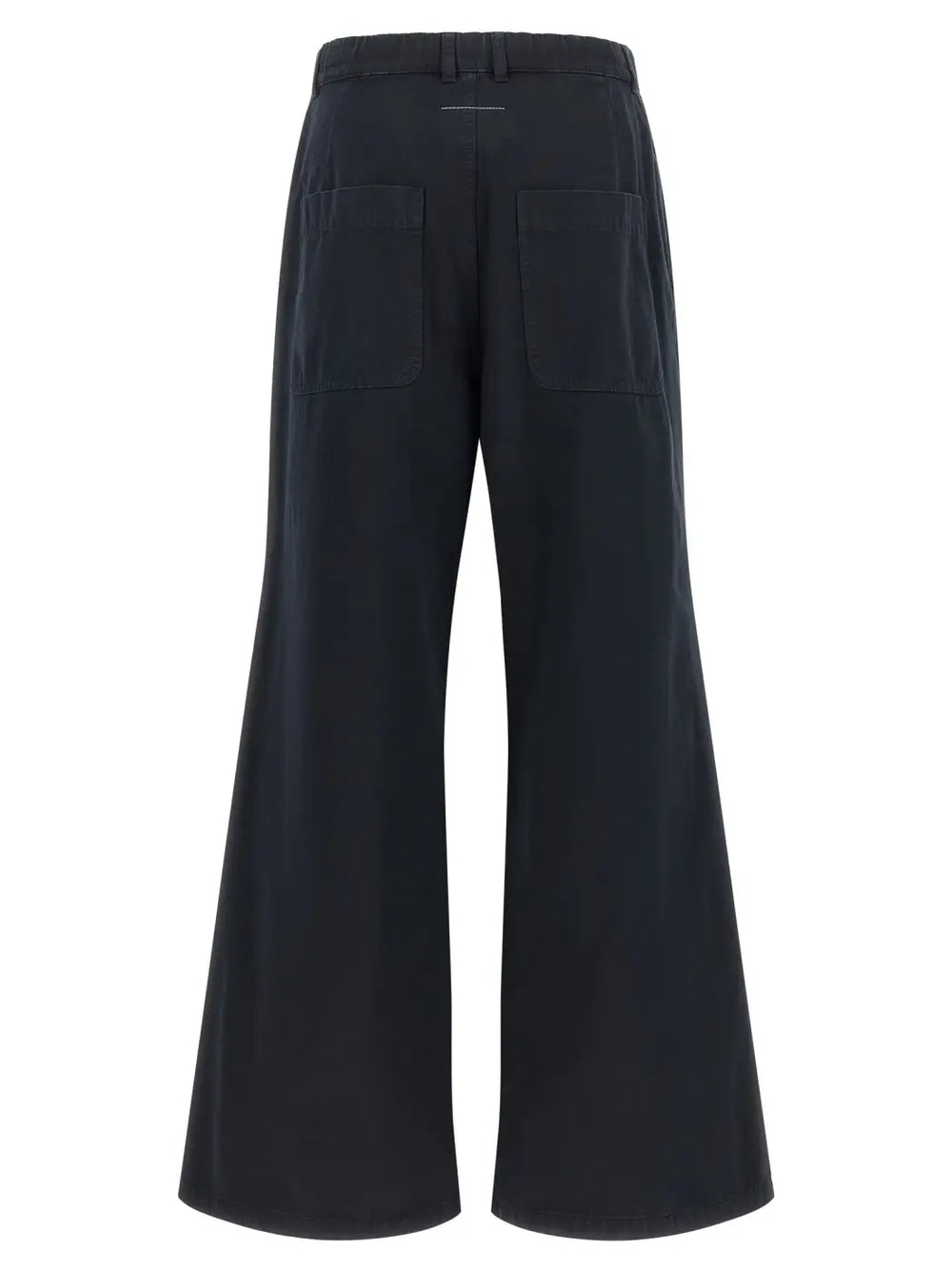 Mm6 Maison Margiela Blue Cotton Casual Pants