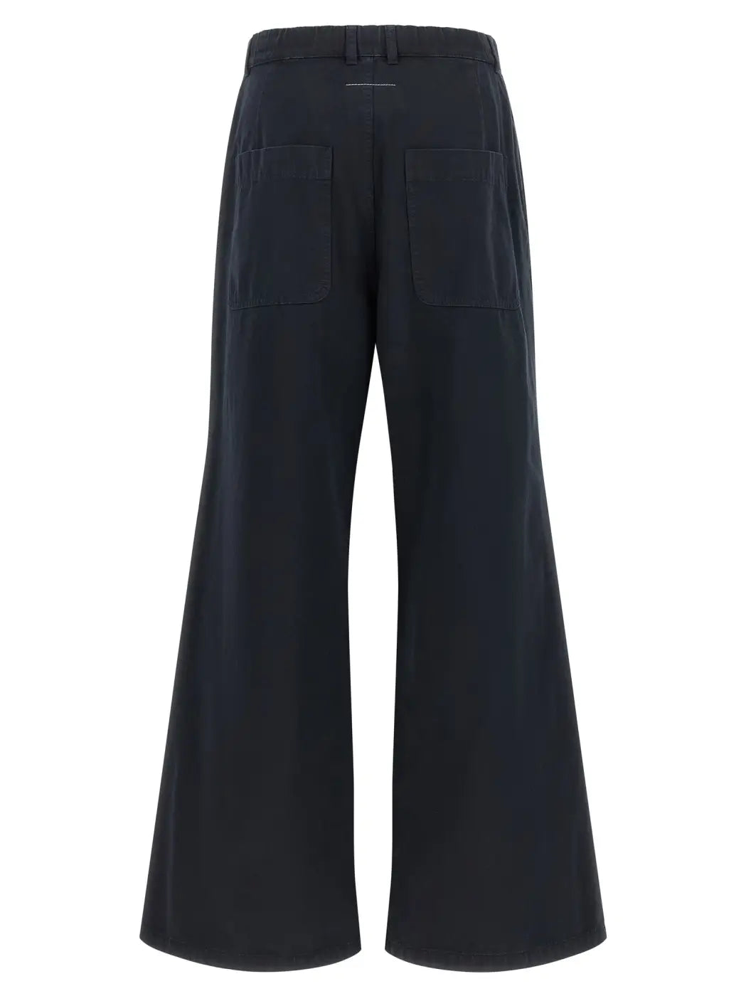 Mm6 Maison Margiela Blue Cotton Casual Pants