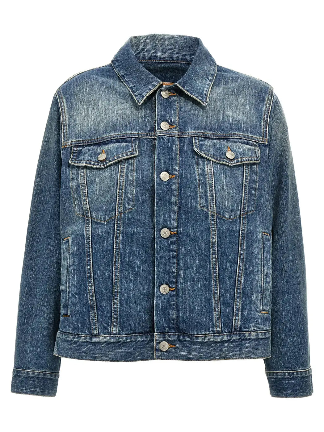 Mm6 Maison Margiela Blue Cotton Denim Jacket