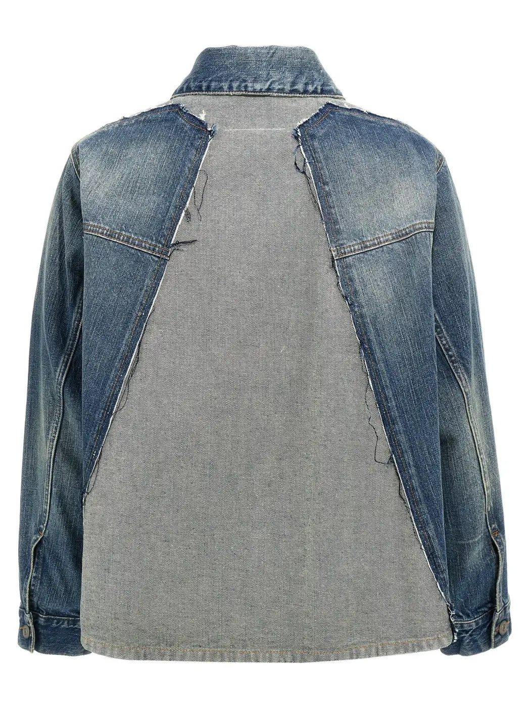 Mm6 Maison Margiela Blue Cotton Denim Jacket