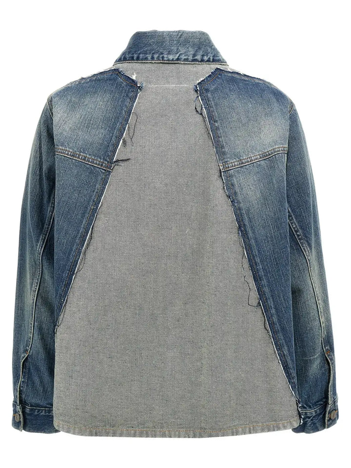 Mm6 Maison Margiela Blue Cotton Denim Jacket