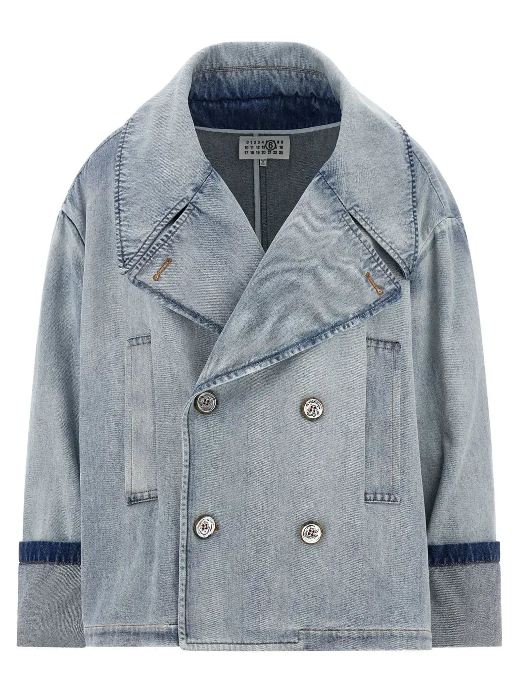 Mm6 Maison Margiela Blue Cotton Denim Jacket