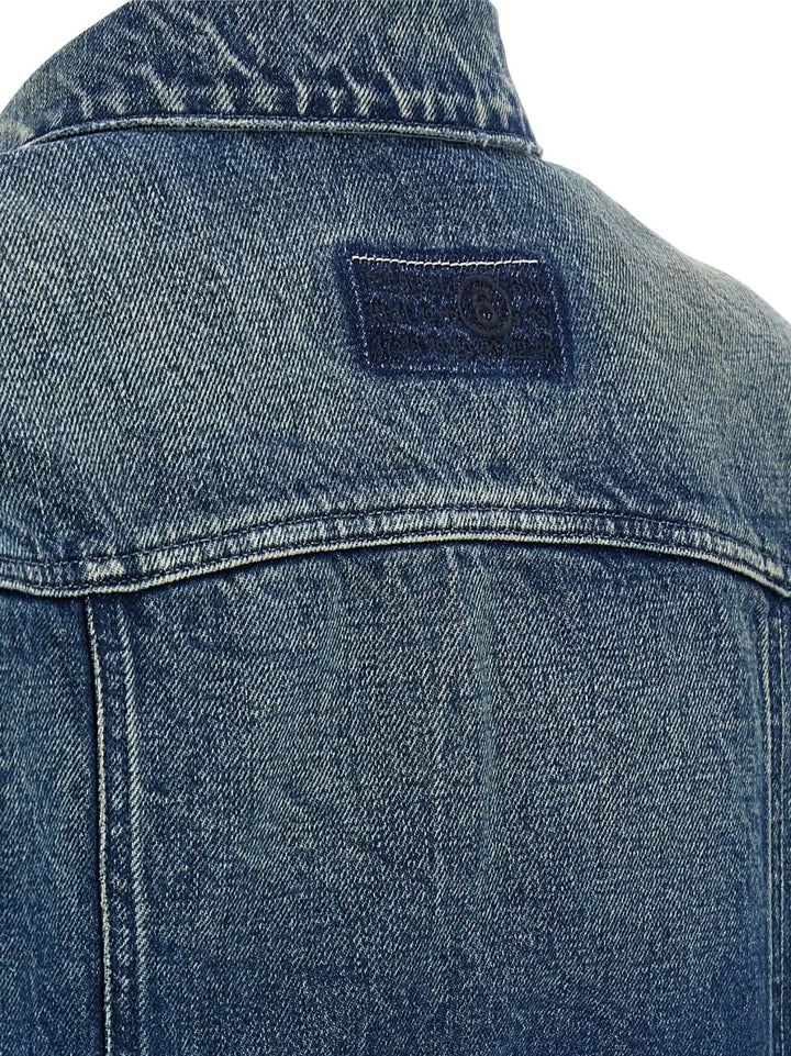 Mm6 Maison Margiela Blue Cotton Denim Jacket