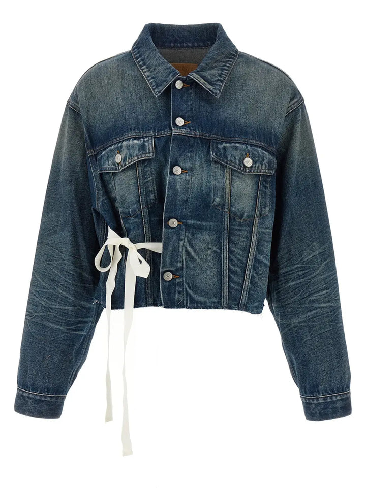 Mm6 Maison Margiela Blue Cotton Denim Jacket