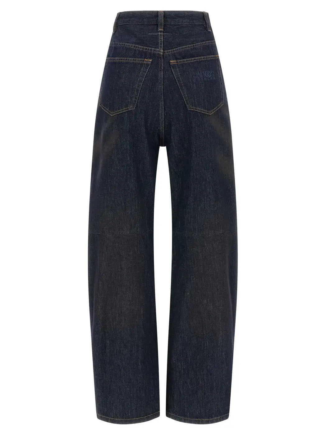 Mm6 Maison Margiela Blue Cotton High-waisted Jean