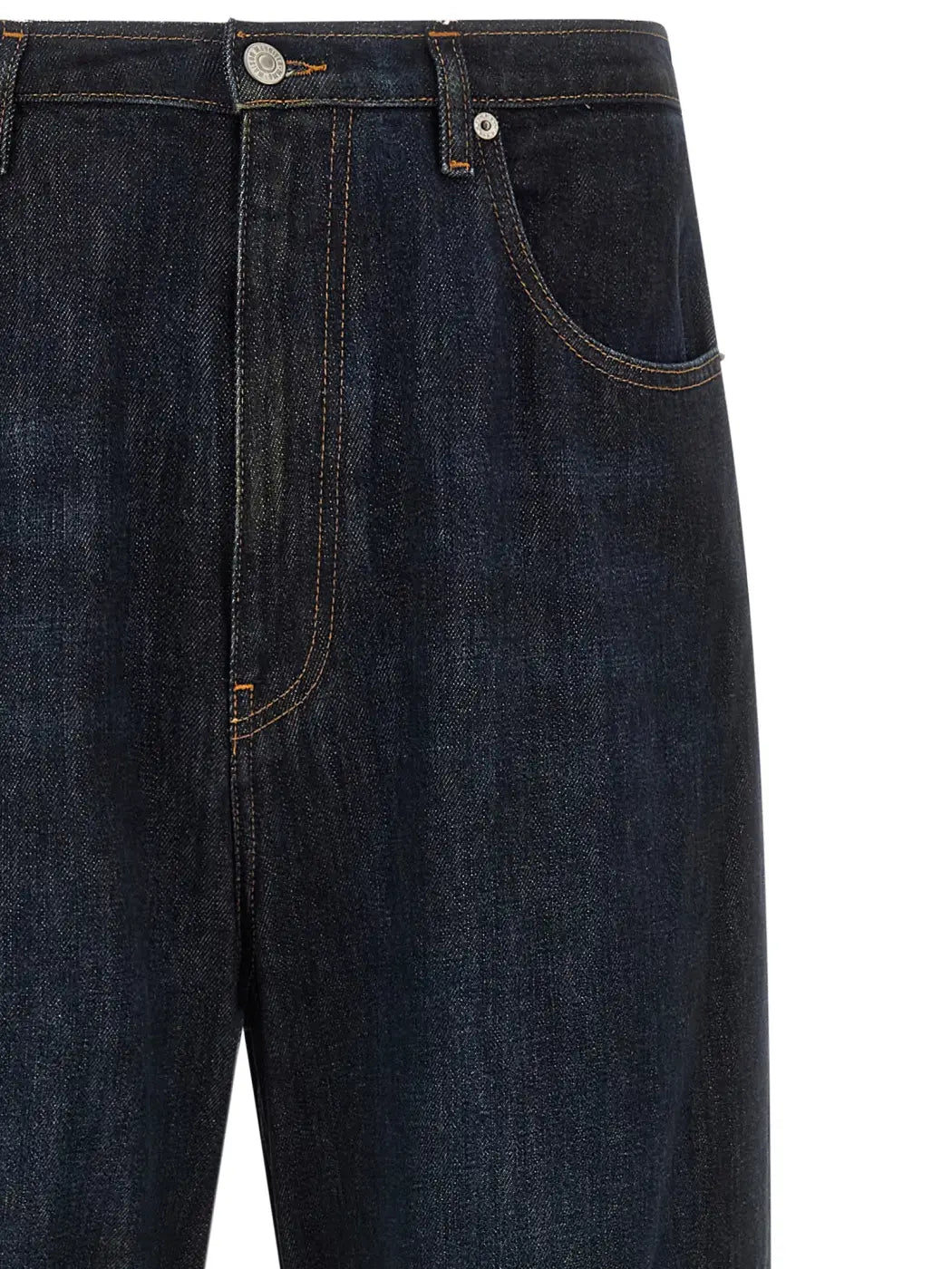 Mm6 Maison Margiela Blue Cotton Jeans Denim