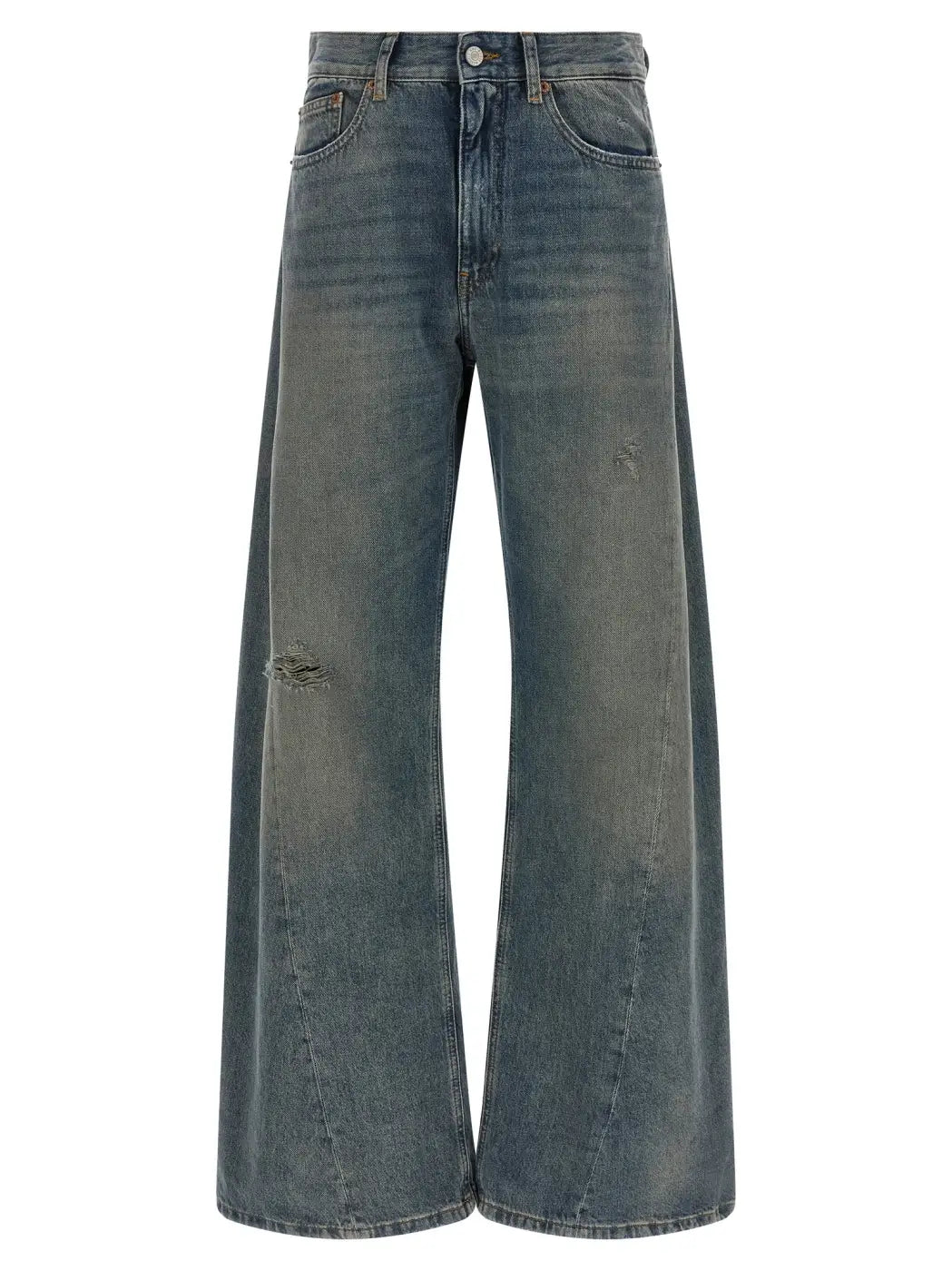 Mm6 Maison Margiela Blue Cotton Jeans Denim