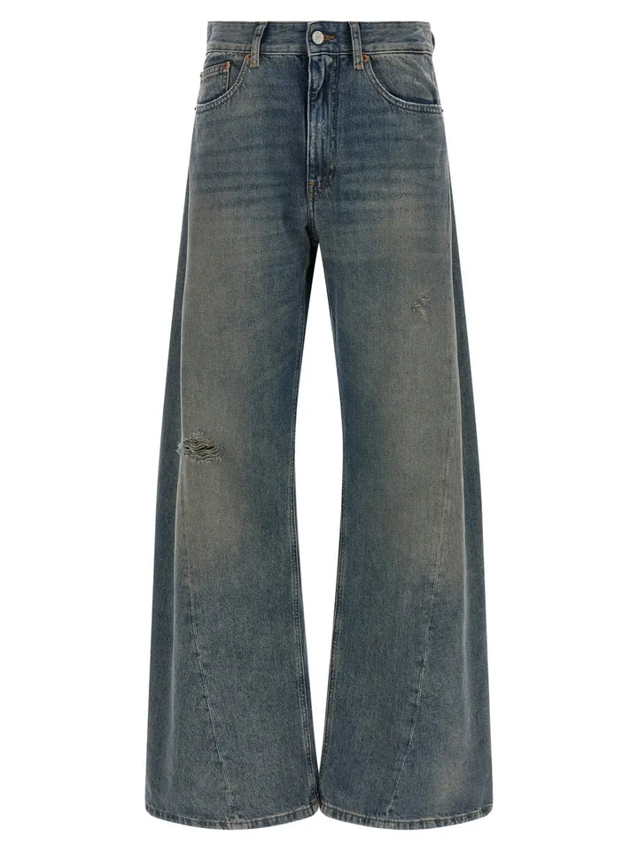 Mm6 Maison Margiela Blue Cotton Jeans Denim