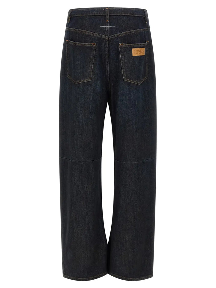 Mm6 Maison Margiela Blue Cotton Jeans Denim