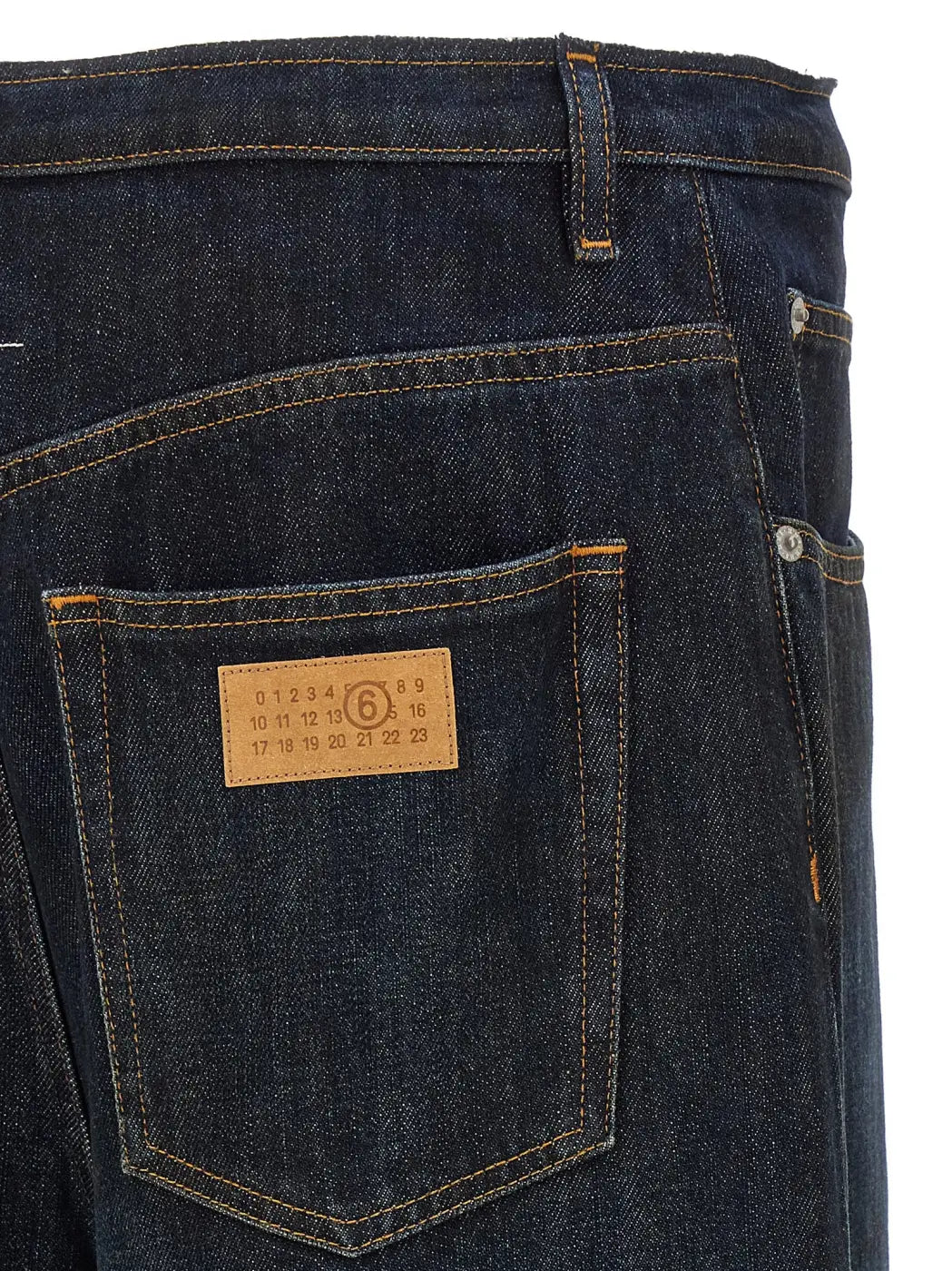 Mm6 Maison Margiela Blue Cotton Jeans Denim