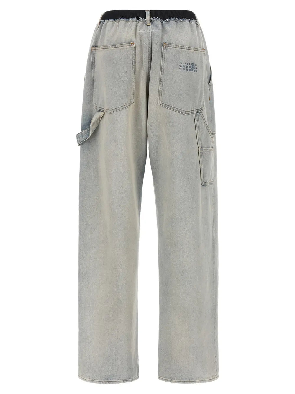 Mm6 Maison Margiela Blue Cotton Relaxed Fit Jeans