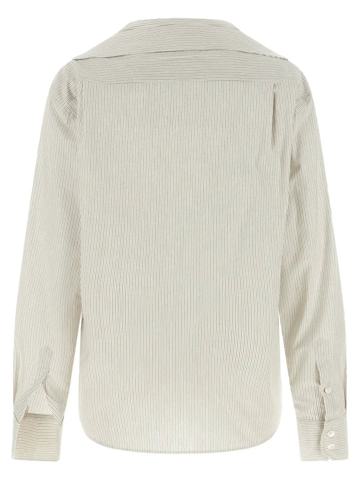Mm6 Maison Margiela Gray Cotton Blouse