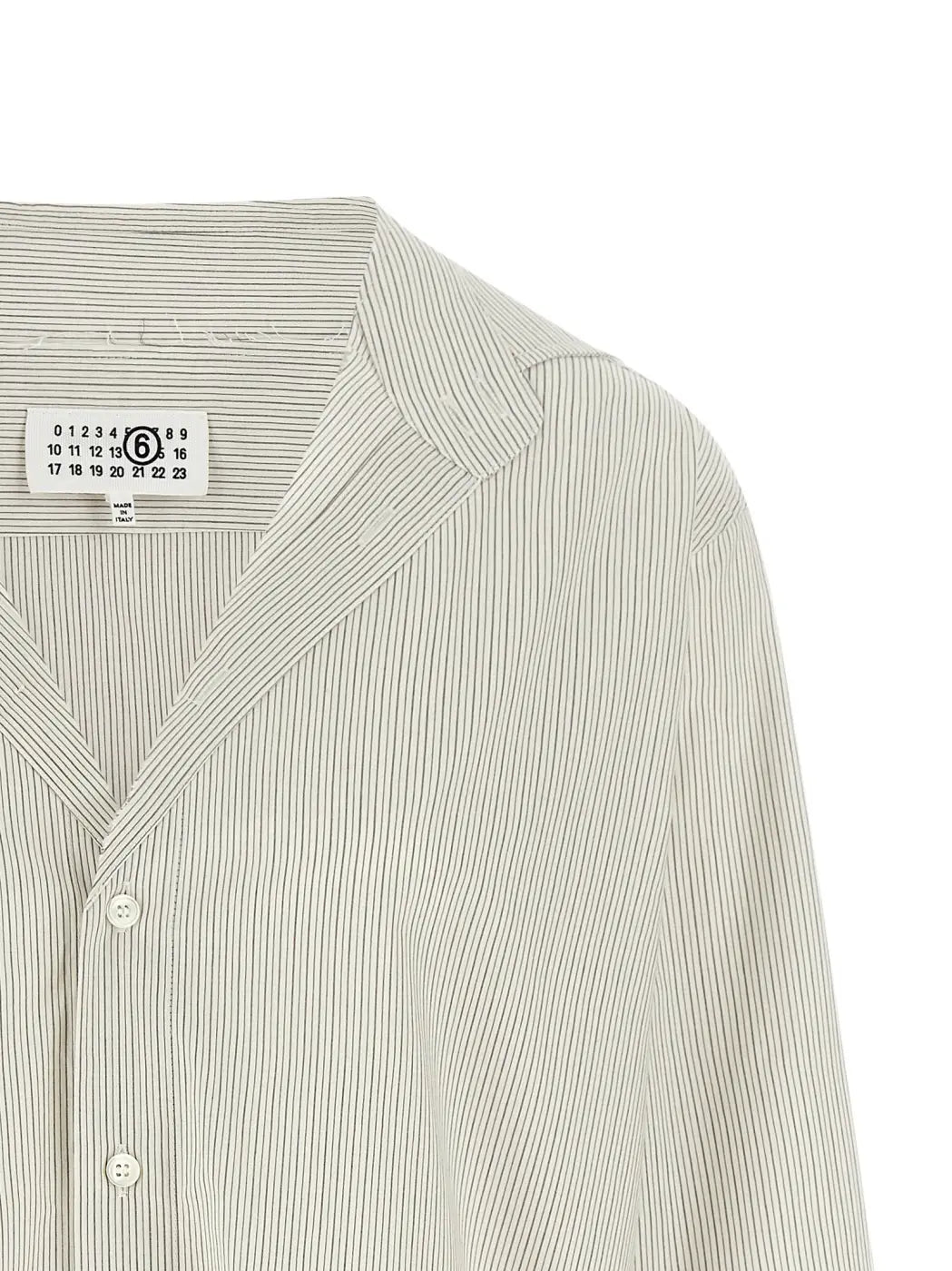 Mm6 Maison Margiela Gray Cotton Blouse