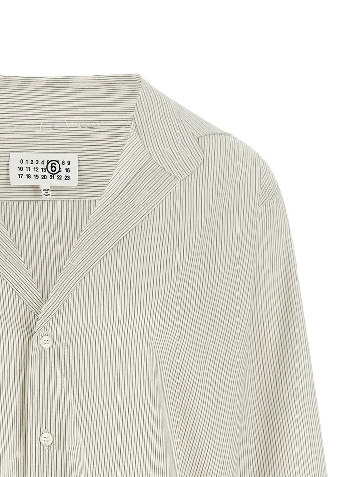 Mm6 Maison Margiela Gray Cotton Blouse
