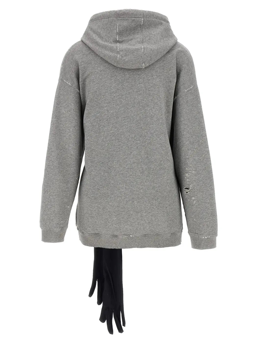 Mm6 Maison Margiela Gray Cotton Short Dress