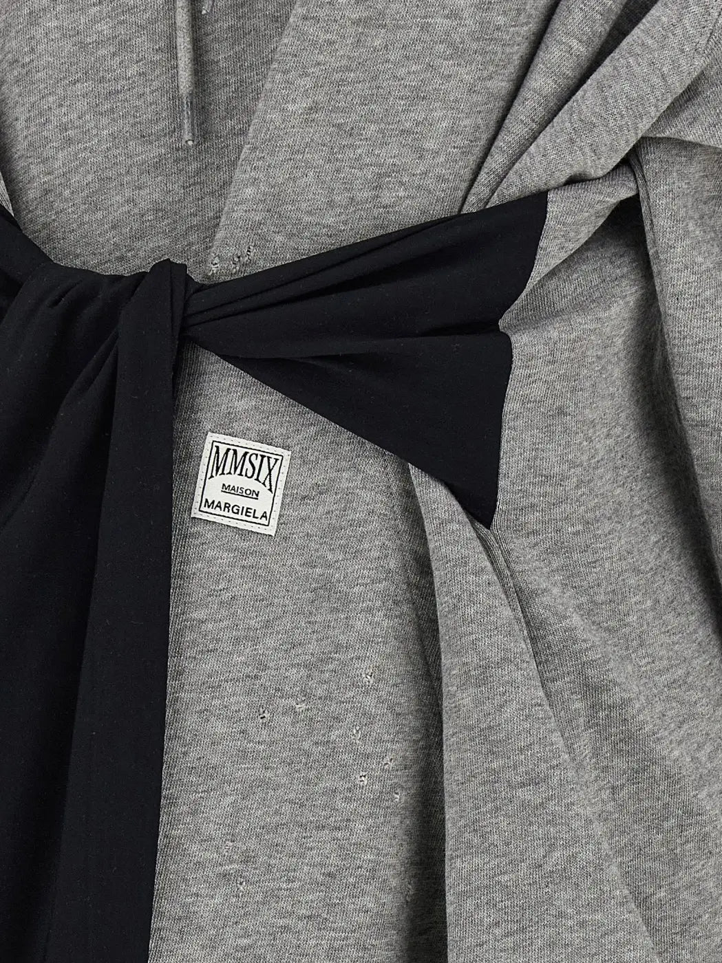 Mm6 Maison Margiela Gray Cotton Short Dress