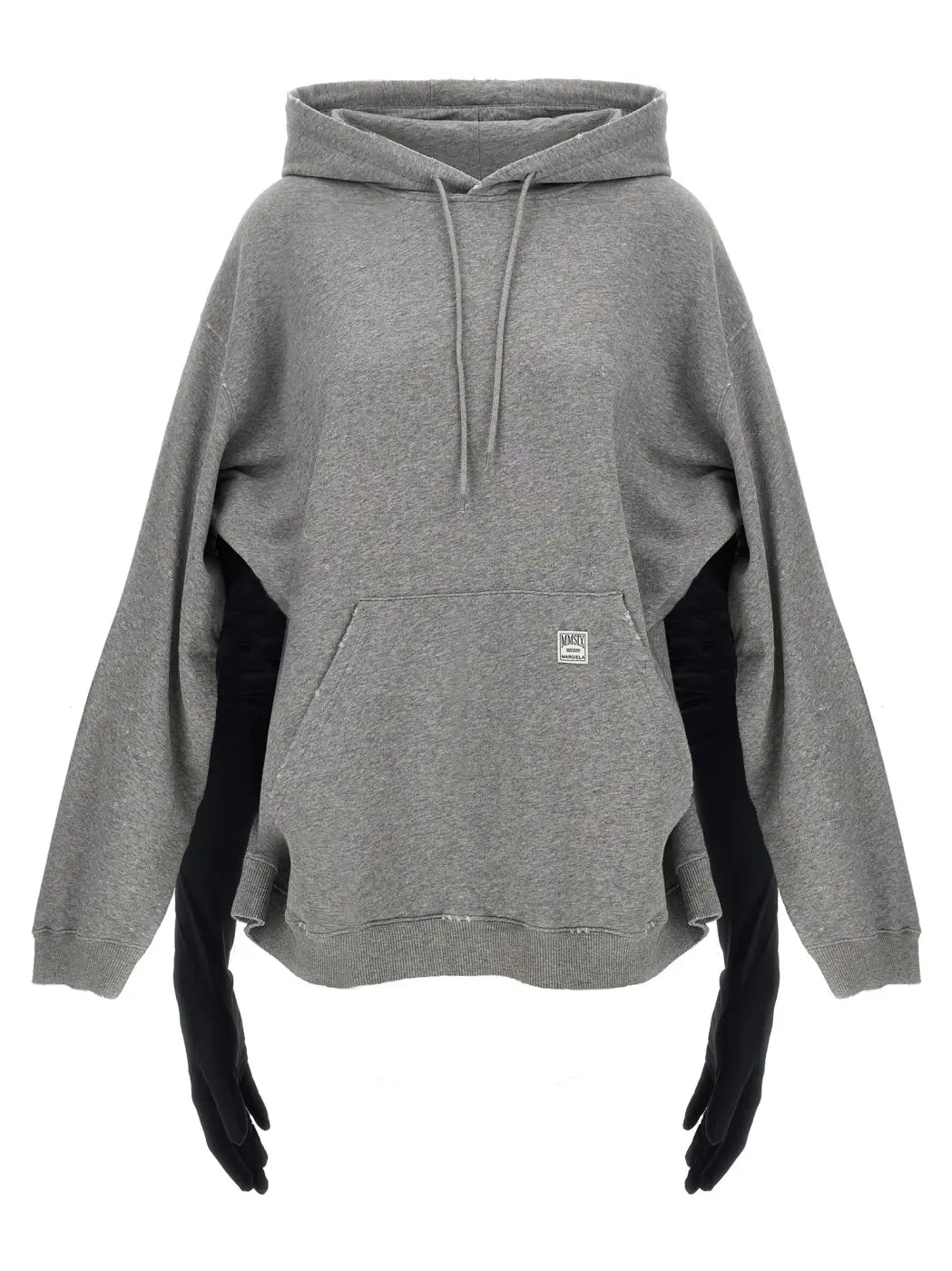 Mm6 Maison Margiela Gray Cotton Short Dress