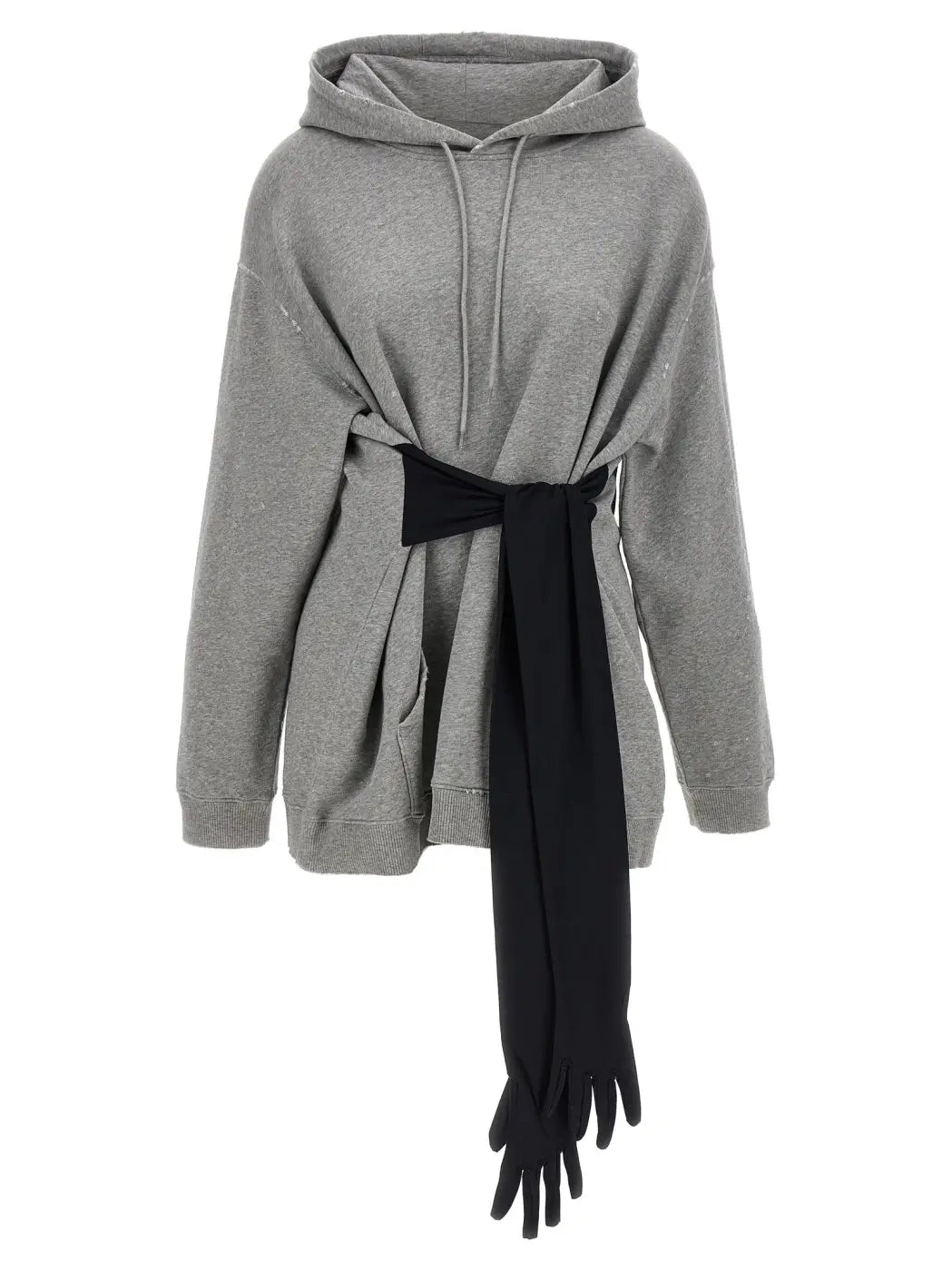 Mm6 Maison Margiela Gray Cotton Short Dress