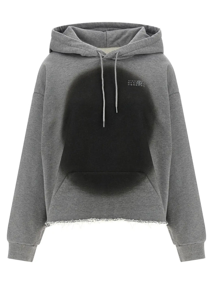 Mm6 Maison Margiela Gray Cotton Sweatshirt
