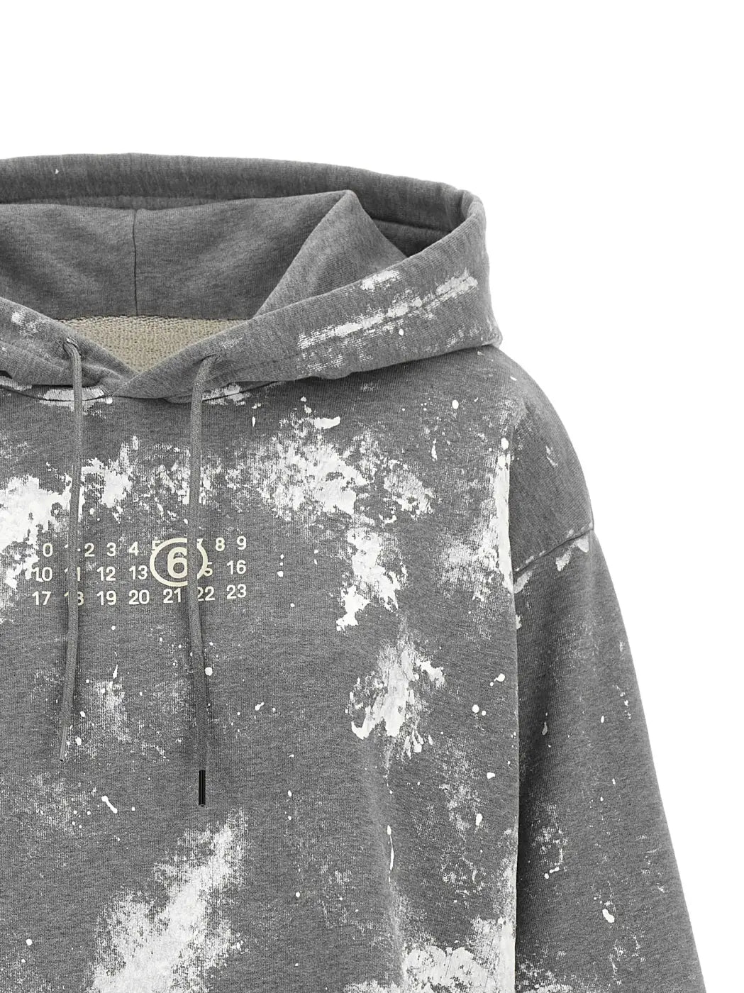 Mm6 Maison Margiela Gray Cotton Sweatshirt