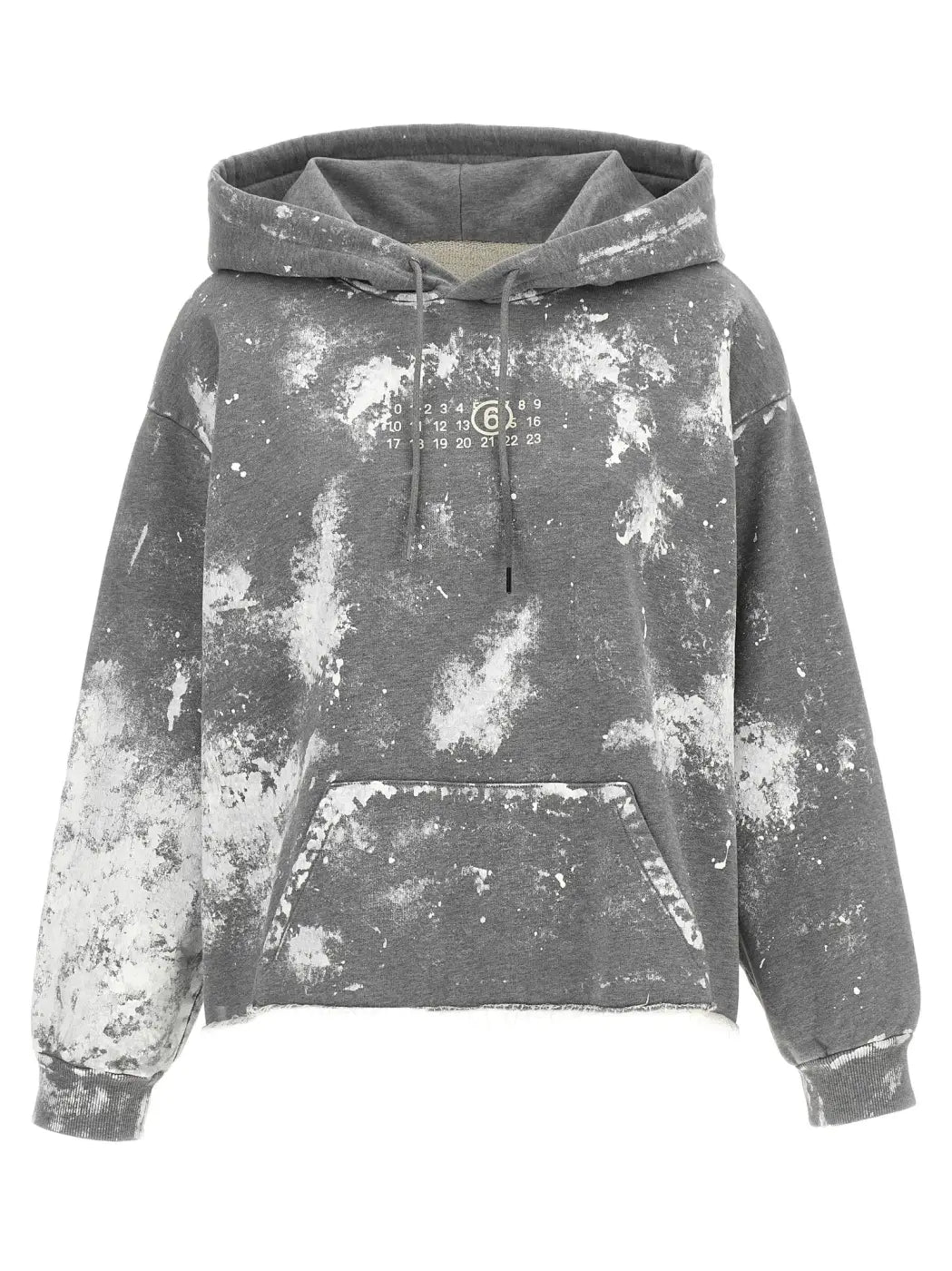 Mm6 Maison Margiela Gray Cotton Sweatshirt
