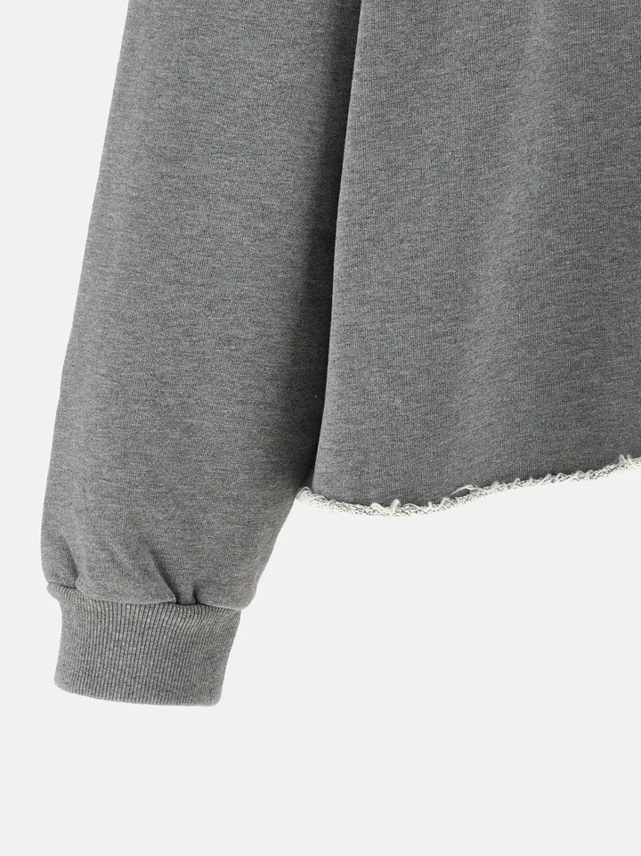 Mm6 Maison Margiela Gray Cotton Sweatshirt
