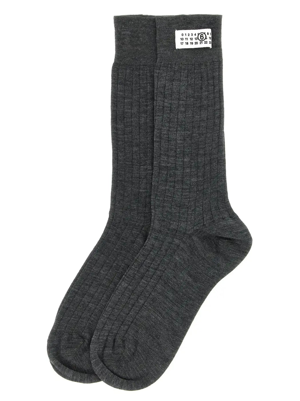 Mm6 Maison Margiela Gray Wool Socks