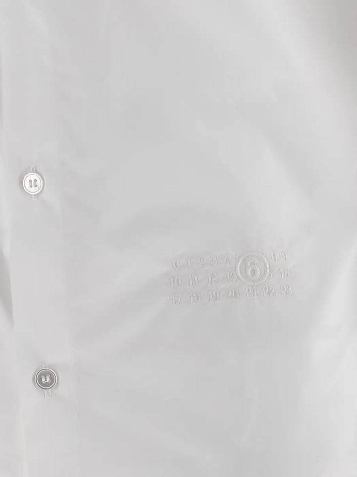 Mm6 Maison Margiela White Cotton Blouse