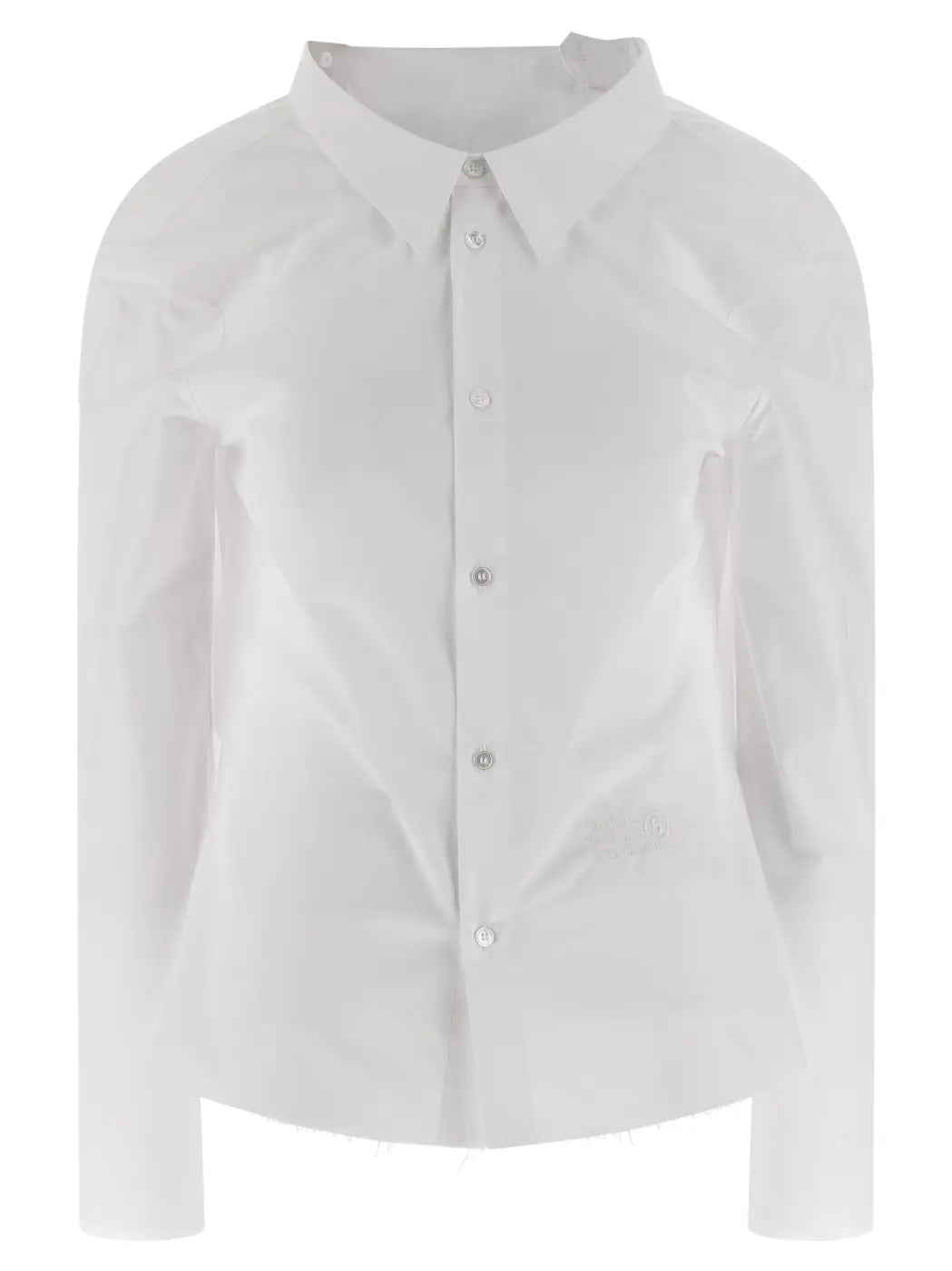 Mm6 Maison Margiela White Cotton Blouse