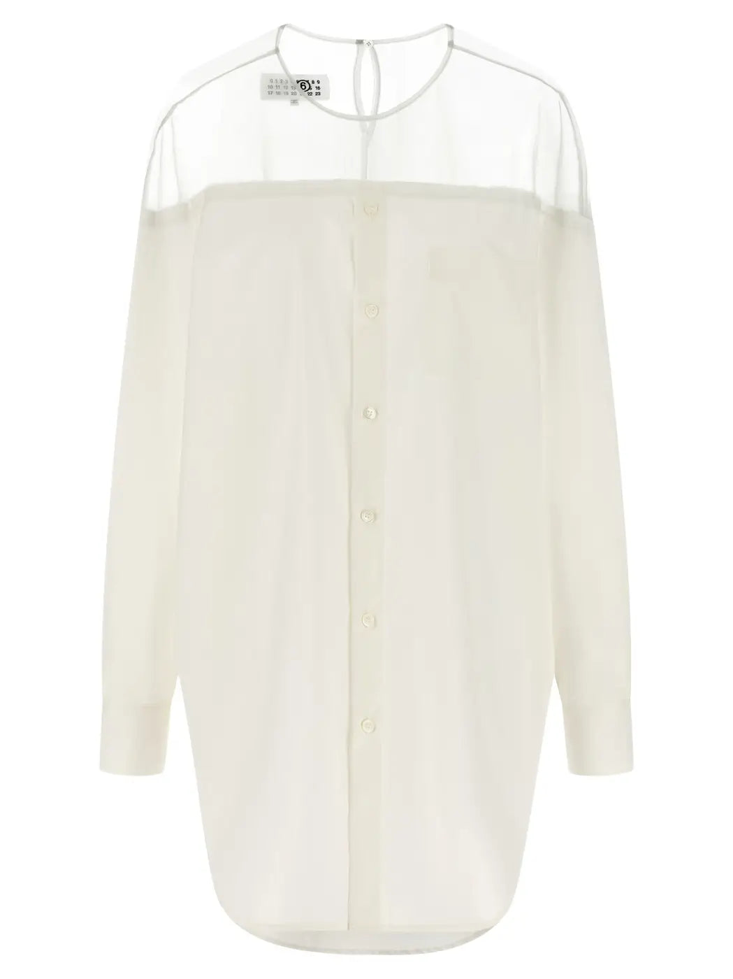 Mm6 Maison Margiela White Cotton Blouse