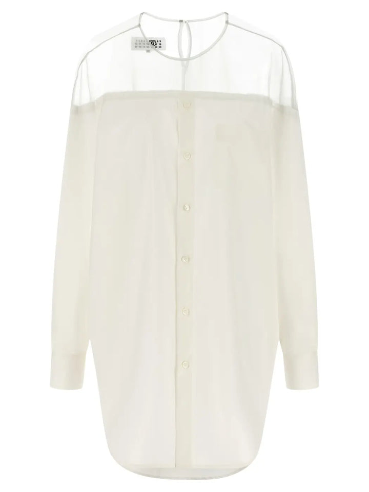 Mm6 Maison Margiela White Cotton Blouse