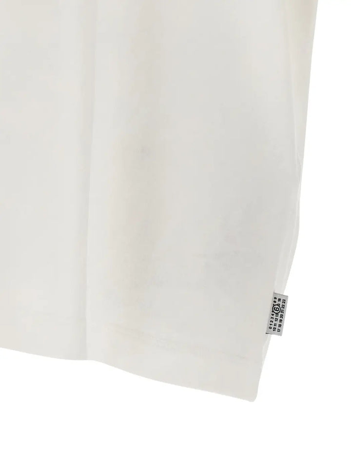 Mm6 Maison Margiela White Cotton T-shirt