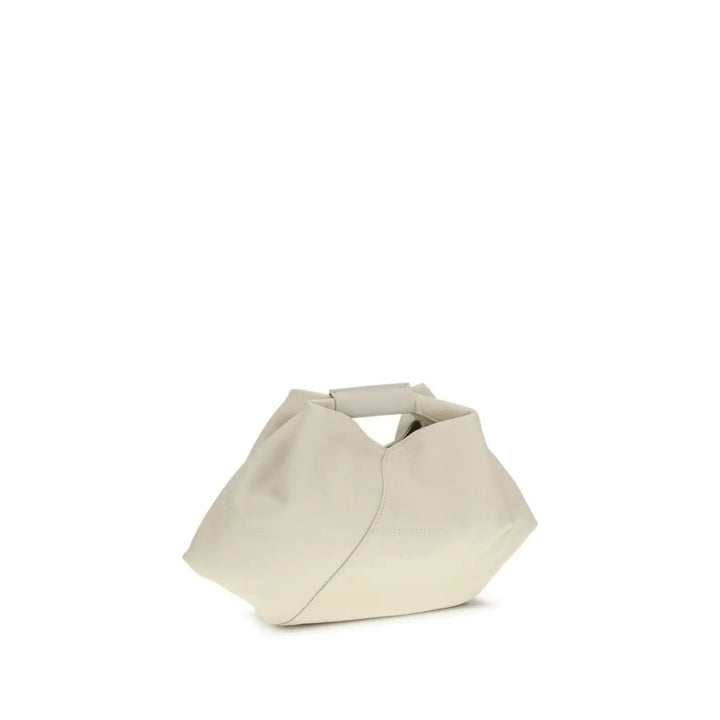MM6 White Calf Leather Bos Taurus Handbag
