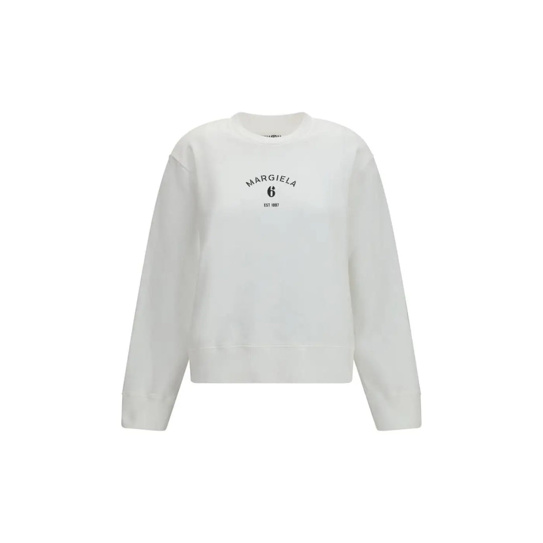 MM6 White Cotton Sweatshirt