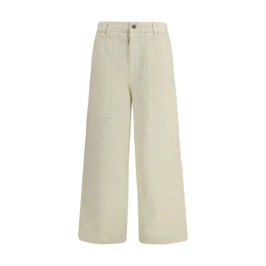 Moncler Beige Cotton Casual Pants