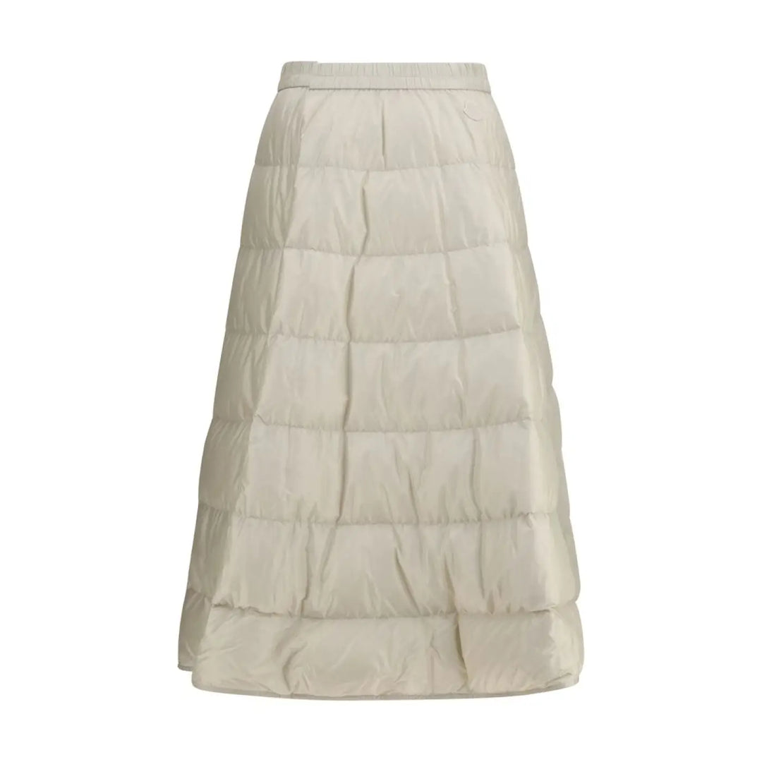 Moncler Beige Nylon Midi Skirt
