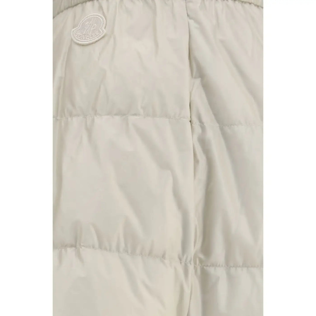 Moncler Beige Nylon Midi Skirt