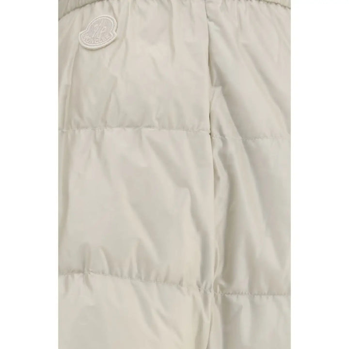 Moncler Beige Nylon Midi Skirt