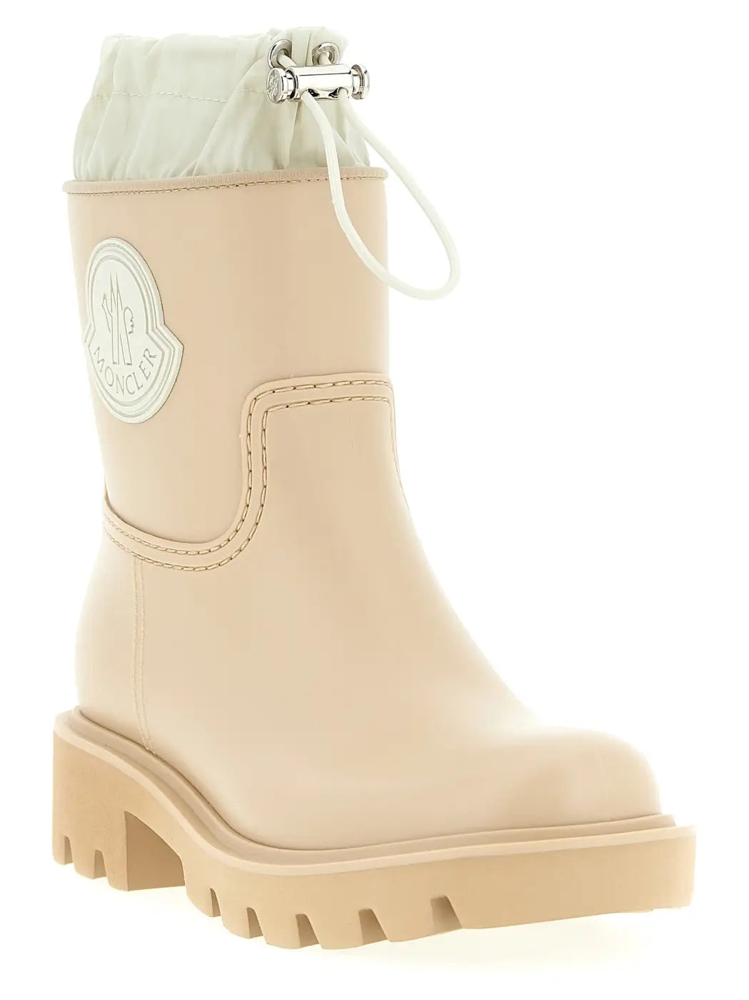 Moncler Beige Pvc Ankle Boots