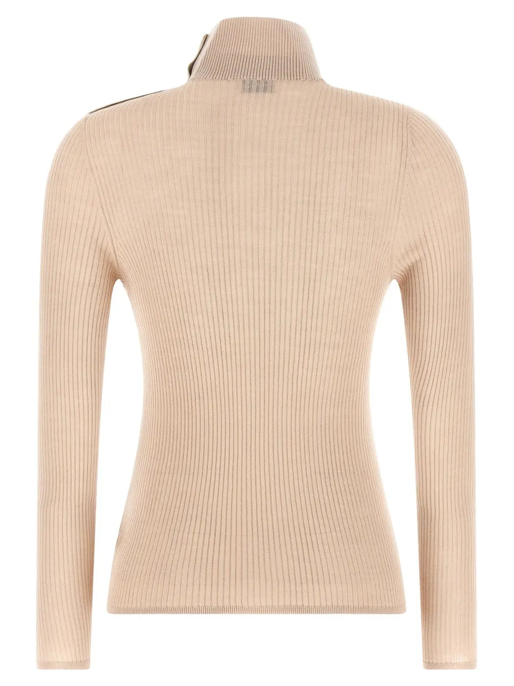 Moncler Beige Virgin Wool Cardigan
