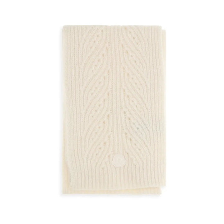 Moncler Beige Wool Oves Aries Scarf